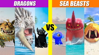 How To Train Your Dragon vs The Sea Beast Battles  SPORE [upl. by Lewendal]