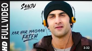 Sanju  KAR HAR MAIDAN FATEH  NEW SONG  RANVEER KAPOOR  REAL LIFE STORY ❤️ [upl. by Jowett]