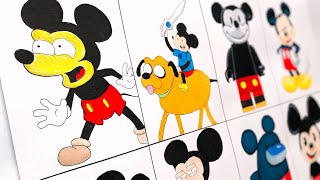 Drawing Mickey Mouse in Different Styles [upl. by Venetis]