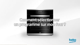 Beko  Comment sélectionner un programme sur mon four [upl. by Eyllom]