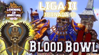 Liga Confinada T2  Blood Bowl 2  J10  Khemri VS Enanos [upl. by Ayikin]