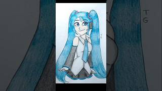 Hatsune Miku speeddrawing hatsunemiku [upl. by Akir]