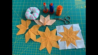 Hand Piecing 8 pointed stars by Wendy Welsh of Wendys Quilts and More [upl. by Filahk943]