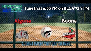 Algona vs Boone 2024 Postseason Baseball [upl. by Burlie]