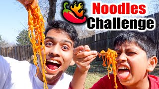 WORLDS SPICIEST NOODLES CHALLENGE 🥵🌶  VelBros Tamil [upl. by Eelymmij]