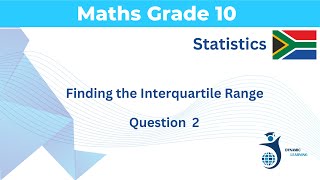 Finding the Interquartile Range  STATISTICS  Question 2 [upl. by Wind]