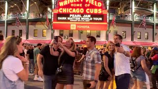 Chicago Wrigleyville Walk featuring Pearl Jam Concert Attendees on Thursday  August 29 2024  4k [upl. by Hnid725]