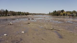 Lake vanishes after Michigan dam fails during record flooding [upl. by Thurston]