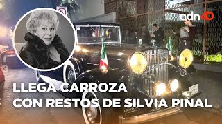 Llega cuerpo de Silvia Pinal a la funeraria en San Jerónimo al sur de la CDMX [upl. by Nidla]