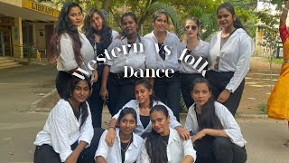 Western vs folk  FDFS  dance team  siet college  freshers event [upl. by Annod307]