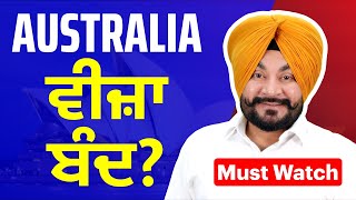 Australia Visa Closed  Must watch  RS global immigration [upl. by Irrep653]