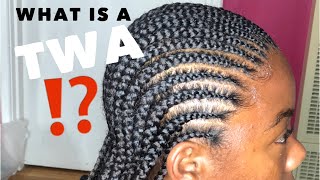 Feed In Braids On a TWA [upl. by Marielle]