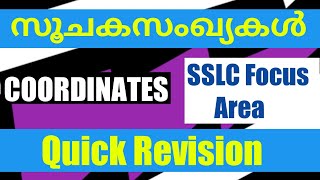 SSLC COORDINATES സൂചകസംഖ്യകൾQUICK REVISIONSSLC MATHS FOCUS AREA KERALASTATE SYLLABUS [upl. by Epolulot]