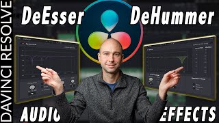 DeEsser amp DeHummer Audio EFFECTS in DaVinci Resolve 17 Fairlight  Audio Effects Series [upl. by Letti637]