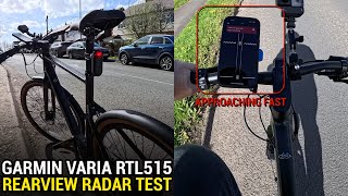 I Test The Garmin Varia RTL515 Rearview Radar  A Game Changer [upl. by Paul]