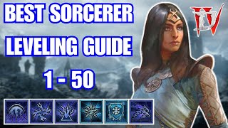 Diablo 4 Best Sorcerer Leveling Guide 1  50 [upl. by Lucas]