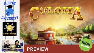 Coloma Board Game – Kickstarter Preview PUNCHY overview of the rules [upl. by Cumings]