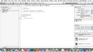 C Hello World using Xcode Mac [upl. by Noived]