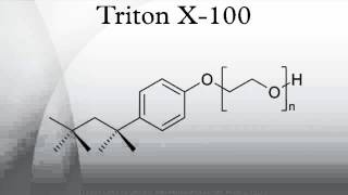 Triton X100 [upl. by Roth779]