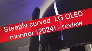 LG 34GS95QE  steeply curved OLED gaming monitor review [upl. by Noiro]