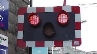 Railway Crossing  Bray Station County Wicklow [upl. by Nylyoj573]