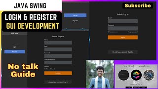 Log In and Register GUI using Java Swing [upl. by Noni405]