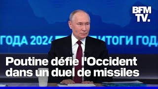 Poutine défi lOccident et les ÉtatsUnis dans un duel de missile [upl. by Wilbert]