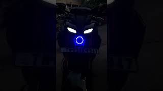 Yamaha MT 15 ring light fixed at atozbikemodifiers WhatsApp number  9962796663 [upl. by Araas]