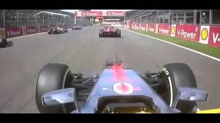 F1 2012 Belgium Spa Start Crash Onboard [upl. by Llib]