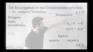 Konjugation Gruppenisomorphismus  Beweis Algebra [upl. by Hitoshi]