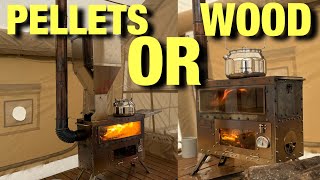 Pellet Stove OR WOOD STOVE Hori5 Hot TENT STOVE [upl. by Mroz]