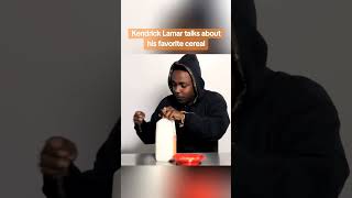 Kendrick Lamar talks about his favorite cereal uzihiphop rap kendricklamar [upl. by Glasgo]