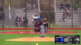 Wells vs Pitt  Bradford  Game 1  AMCC Baseball [upl. by Etnud]