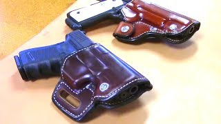 Custom Leather Holster Making  Saddle Style  Pancake Style  How Its Made [upl. by Chatwin39]