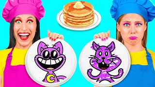 Pancake Art Challenge  Funny Food Situations by Fun Tun [upl. by Thornton770]