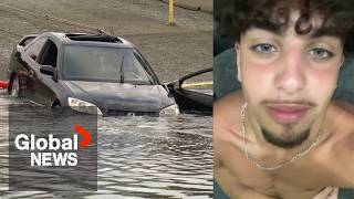 BC man accused of driving into ocean for livestream stunt faces 5 new vehiclerelated charges [upl. by Sairacaz]