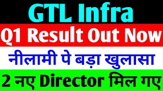 Q1 Result Out Now  gtl infra latest news  gtl infra share latest news  gtl infra [upl. by Einned]