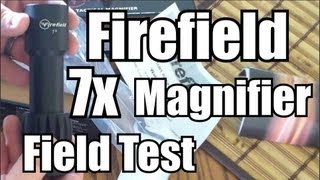 Firefield 7x Tactical Magnifier Review Range Time and Unbox [upl. by Redleh741]