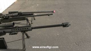 Airsoft GI  SOCOM Gear Barrett M82 Full Metal Sniper Rifle AEG [upl. by Skill]