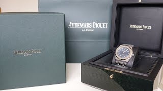 4K Review Audemars Piguet Royal Oak 15202st quotJumboquot Unboxing [upl. by Edny]