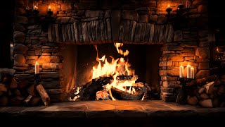 Cozy Fireplace with Crackling Fire Sounds in a Relaxing Atmosphere for Sleep and Stress Relief [upl. by Akram]