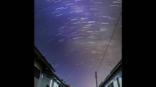 Milky Way and star trails timelapse on OnePlus 3 [upl. by Tavie]