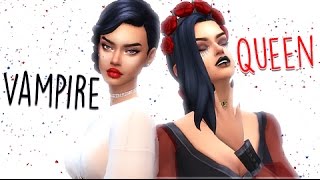 The Sims 4 CREATE A VAMPIRE  QUEEN OF VAMPIRES  FULL CC LIST [upl. by Nailil]