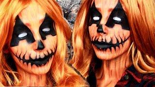 Pumpkin Queen Halloween Makeup Tutorial [upl. by Bekaj]