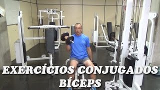 Exercícios Conjugados Bíceps [upl. by Eledoya]