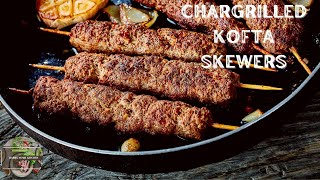 Chargrilled Kofta Skewers with MuhammaraLebanese Kofta Kebab Skewers [upl. by Resneps611]