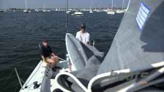 Learn to Sail Flake a Sail with Jeff Johnstone President of JBoats [upl. by Hinson]