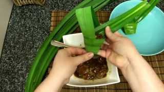 How to wrap Pandan Chicken [upl. by Kendyl431]