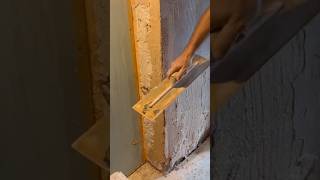 Repairing an external corner by hand Plastering for beginners diy plasterer [upl. by Hands]