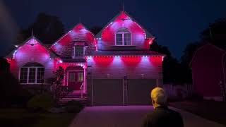 Some Gemstone Lights installations by VIBE Illuminations Inc in Barton Farms in Uxbridge ON [upl. by Greabe]